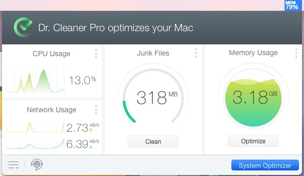 dr cleaner does not owrk on mac osx